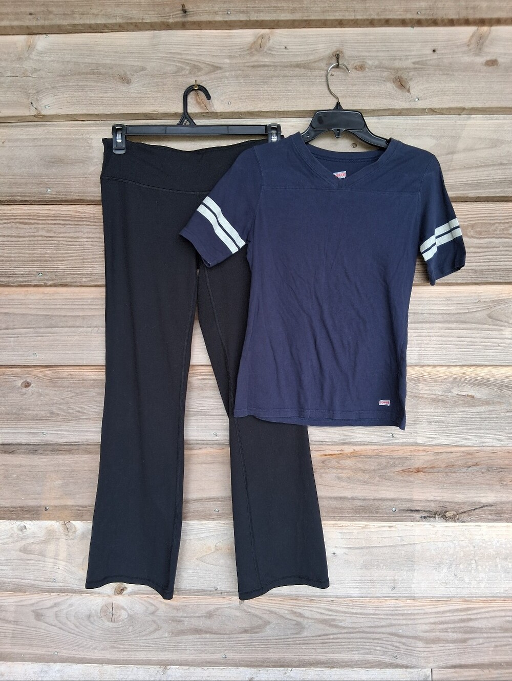Soffe Tee & Low Rise Wide Leg Pants